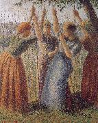 Camille Pissarro Woman under the bean frame oil painting